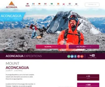 Aconcaguaexpeditions.com(Mount Aconcagua climb & Trekking) Screenshot