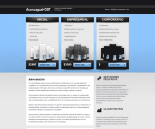 Aconcaguahost.com(Aconcagua Host) Screenshot