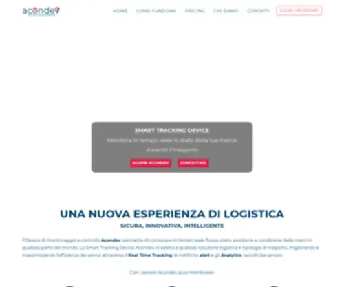 Acondev.com(Track and Monitor goods in real time) Screenshot