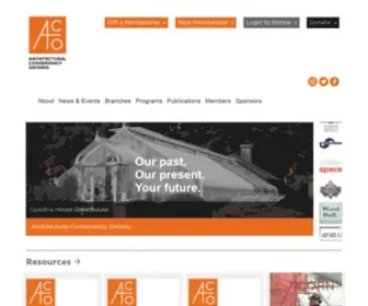 Acontario.ca(ARCHITECTURAL CONSERVANCY ONTARIO) Screenshot