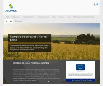 Acopaex.es(Agrupación de Cooperativas Agrarias de Extremadura) Screenshot