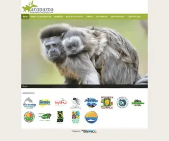 Acopazoa.org(Asociación Colombiana de Parques Zoológicos y Acuarios) Screenshot