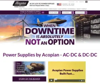 Acopian.com(Power Supplies) Screenshot