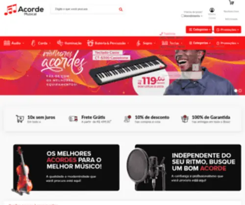 Acordemusical.com.br(Ótimos Preços) Screenshot
