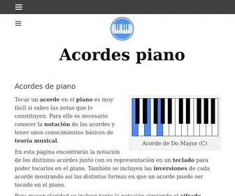 Acordespiano.com(Acordes de piano) Screenshot