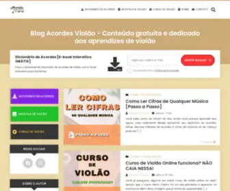 Acordesviolao.com.br(Blog Acordes Violão) Screenshot