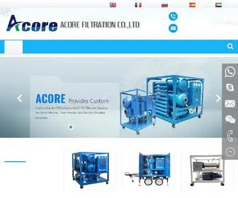 Acoreoilpurifier.com(Oil Purification Systems) Screenshot