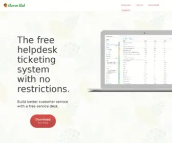 Acornaid.com(Help desk) Screenshot