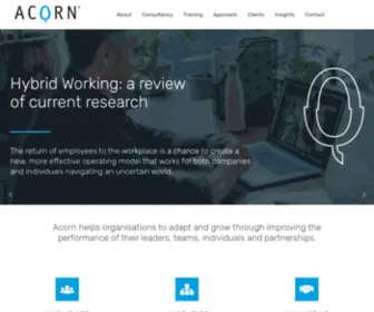 Acorncoaching.com(Leadership, Team and Management Consultancy) Screenshot