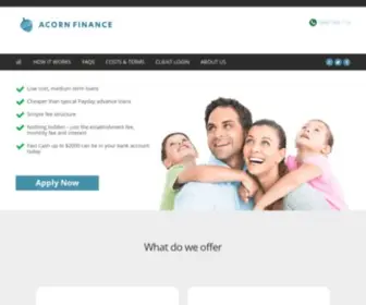 Acornfinance.co.nz(Advance Loans Auckland) Screenshot