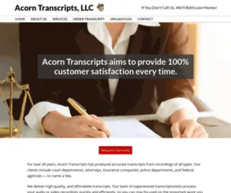 Acornfla.com(Acorn Transcripts) Screenshot