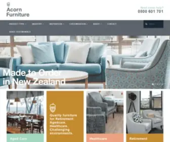 Acornfurniture.co.nz(Specialised Furniture manufacturer for elderly) Screenshot