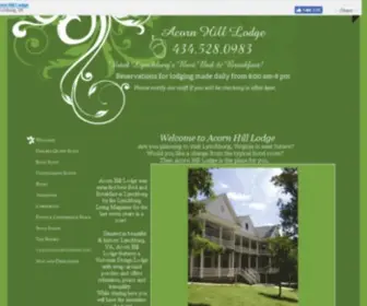 Acornhilllodge.net(Acorn Hill Lodge in Lynchburg Virginia) Screenshot
