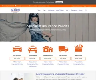 Acorninsure.co.uk(Acorn Insurance) Screenshot