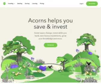 Acorns.com(Invest, Earn, Grow, Spend, Later) Screenshot