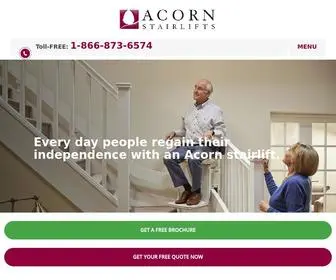 Acornstairlifts.com(Visit Acorn Stairlifts and change your life today. Regain your independence at home) Screenshot