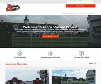 Acornstoragecenter.com(Self-Storage Units in Bartlesville, OK) Screenshot