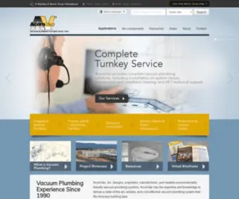 Acornvac.com(Vacuum Plumbing Toilets & Waste Systems) Screenshot