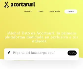 Acortarurl.com(Generador de urls personalizadas gratis) Screenshot