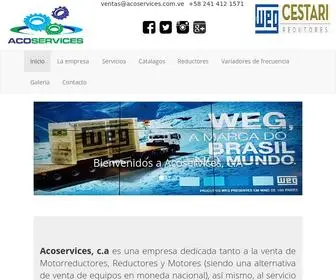 Acoservices.com.ve(Motorreductores y reductores ACOSERVICES) Screenshot