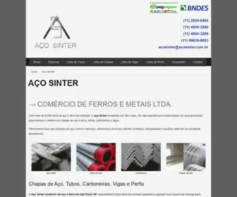 Acosinter.com.br(Aço Sinter) Screenshot