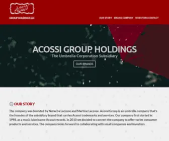 Acossi.com(Acossi Group Holdings LLC Official) Screenshot