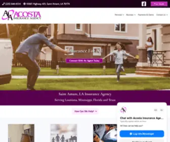 Acostaagency.net(Acosta Insurance Agency) Screenshot