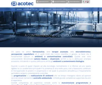 Acotec.it(Progettazione di sistemi per ambienti a contaminazione controllata) Screenshot