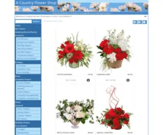 Acountryflowershop.net(Ashburn Florist) Screenshot