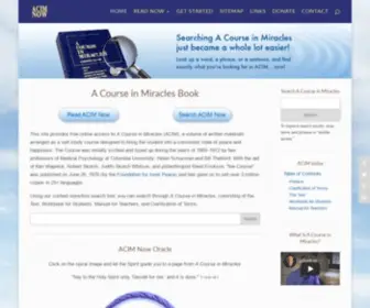 Acourseinmiraclesnow.com(A Course in Miracles Online Version for ACIM Students) Screenshot