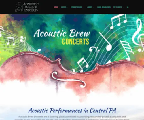 Acousticbrew.org(Acoustic Brew Concerts) Screenshot