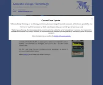 AcoustiCDesign.co.uk(Acoustic Design Technology) Screenshot