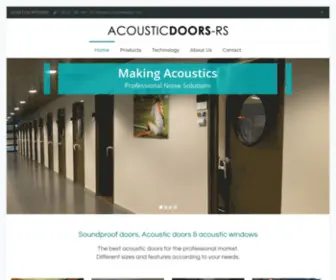 AcoustiCDoors-RS.com(Professional acoustic & soundproof doors) Screenshot