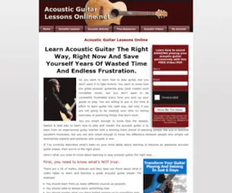 AcousticGuitarlessonsonline.net(Acoustic Guitar Lessons Online) Screenshot