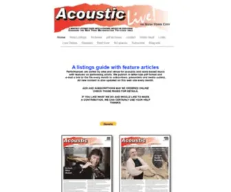 Acousticlive.com(Acousticlive) Screenshot