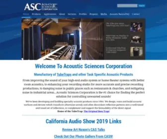 Acousticsciences.com(Acoustic Sciences Corporation) Screenshot