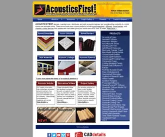 Acousticsfirst.com(Acoustical) Screenshot