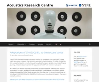 Acousticsresearchcentre.no(Acoustics Research Centre) Screenshot