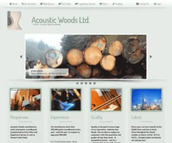 Acousticwoods.ca(Acoustic Woods Ltd) Screenshot