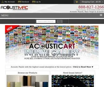 Acoustimac.com(Acoustic Panels) Screenshot