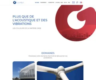 Acoustique-Gamba.fr(Groupe Gamba) Screenshot