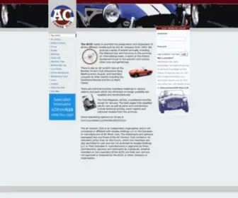 Acownersclub.co.uk(The AC Owners Club website) Screenshot