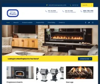 Acozyfireplace.com(A Cozy Fireplace) Screenshot