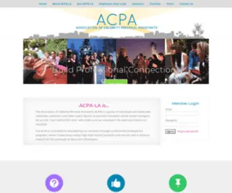 Acpa-LA.com(Association of Celebrity Personal Assistants) Screenshot