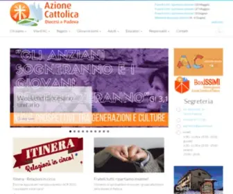 Acpadova.it(Il sito ufficiale dell'Azione Cattolica della Diocesi di Padova) Screenshot