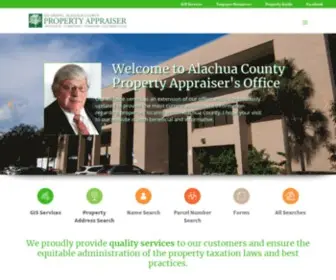 Acpafl.org(Alachua County Property Appraiser) Screenshot