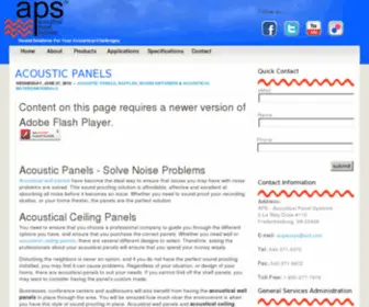 Acpansys.com(Acoustic panels) Screenshot