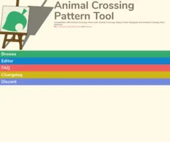 Acpatterns.com(Animal Crossing Pattern Tool) Screenshot