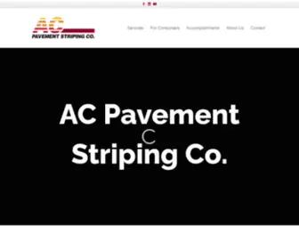 Acpavementstriping.net(Pavement Preservation & Specialized Pavement Markings Company) Screenshot