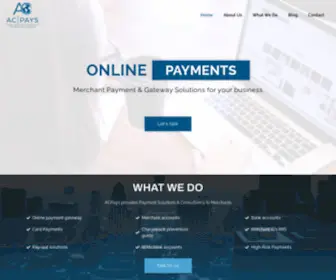 Acpays.com(Trusted Global Payment Solutions. ACPays) Screenshot
